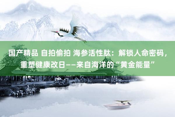 国产精品 自拍偷拍 海参活性肽：解锁人命密码，重塑健康改日——来自海洋的“黄金能量”